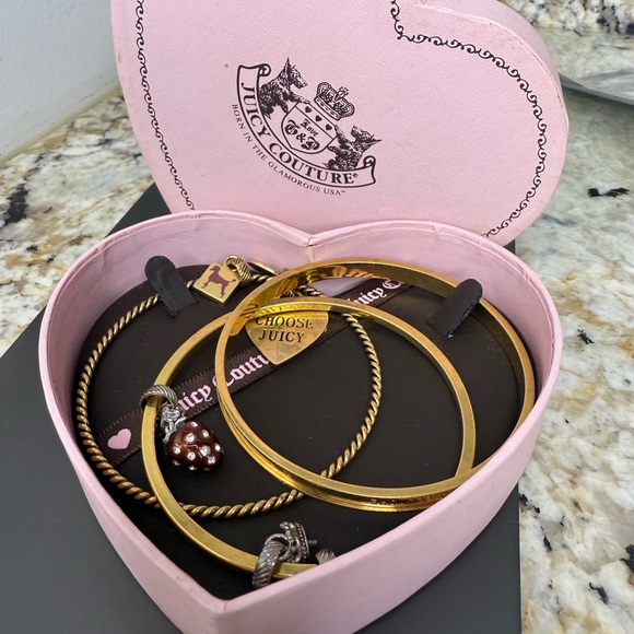 Juicy Couture Jewelry - Vintage 5ct set Juicy Couture Gold and Silver Bracelet SetLike New Condition